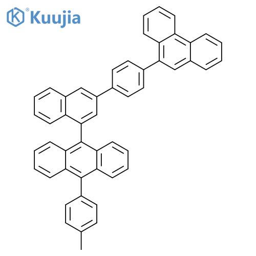 Anthracene, 9-(4-methylphenyl)-10-[3-[4-(9-phenanthrenyl)phenyl]-1-naphthalenyl]- structure