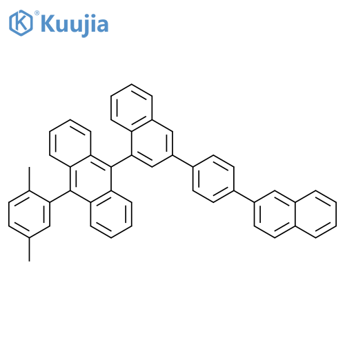 Anthracene, 9-(2,5-dimethylphenyl)-10-[3-[4-(2-naphthalenyl)phenyl]-1-naphthalenyl]- structure