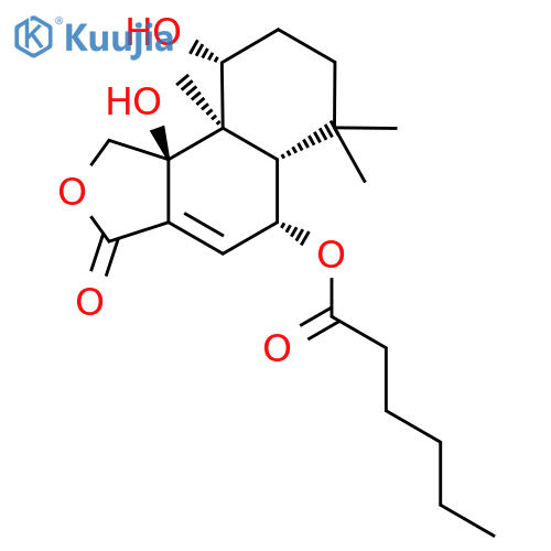 [(5R,5As,9R,9aR,9bS)-9,9b-dihydroxy-6,6,9a-trimethyl-3-oxo-1,5,5a,7,8,9-hexahydrobenzo[e][2]benzofuran-5-yl] hexanoate structure