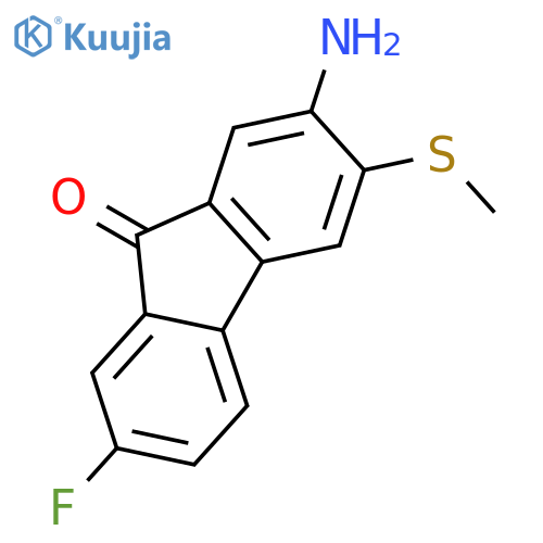 9H-Fluoren-9-one,2-amino-7-fluoro-3-(methylthio)- structure