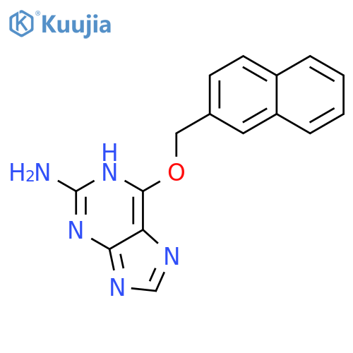 1H-PURIN-2-AMINE, 6-(2-NAPHTHALENYLMETHOXY)- structure