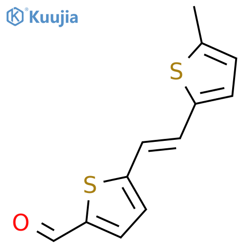 2-Thiophenecarboxaldehyde, 5-[(1E)-2-(5-methyl-2-thienyl)ethenyl]- structure