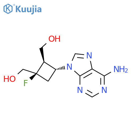 1,2-Cyclobutanedimethanol,3-(6-amino-9H-purin-9-yl)-1-fluoro-, (1R,2R,3R)-rel- structure