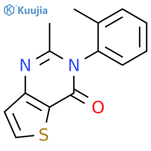 Thieno[3,2-d]pyrimidin-4(3H)-one, 2-methyl-3-(2-methylphenyl)- structure