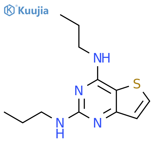 N2,N4-dipropylthieno[3,2-d]pyrimidine-2,4-diamine structure