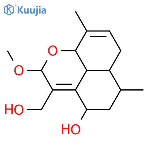 5,12-Epoxy-3,7(11)-cadinadiene-8,12,13-triol; (1β,5β,6α,8α,10β,12α)-form, 12-Me ether structure