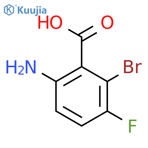 6-Amino-2-bromo-3-fluoro-benzoic acid structure