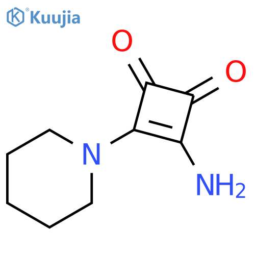 3-Cyclobutene-1,2-dione, 3-amino-4-(1-piperidinyl)- structure