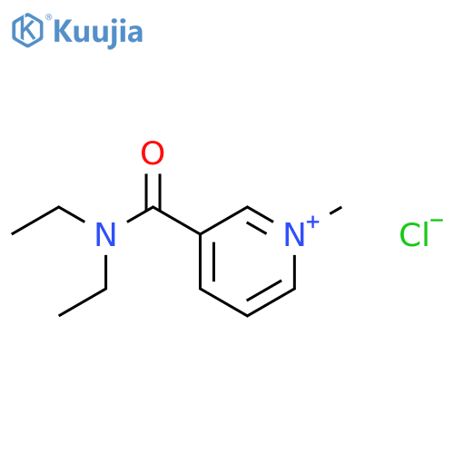 Pyridinium,3-[(diethylamino)carbonyl]-1-methyl-, chloride (1:1) structure