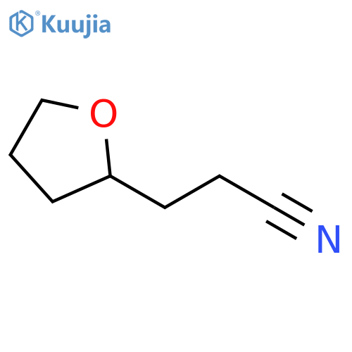 3-(oxolan-2-yl)propanenitrile structure