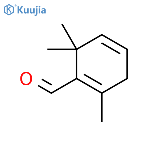 1,4-Cyclohexadiene-1-carboxaldehyde, 2,6,6-trimethyl- (9CI) structure