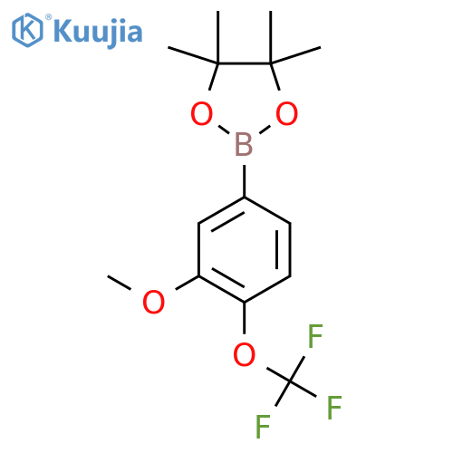 3-Mthoxy-4-(trifluoromethoxy)phenylboronic acid pinacol ester structure