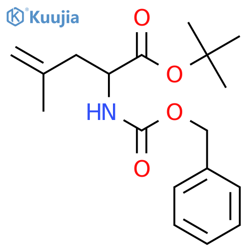 4-Pentenoic acid, 4-methyl-2-[[(phenylmethoxy)carbonyl]amino]-, 1,1-dimethylethyl ester structure