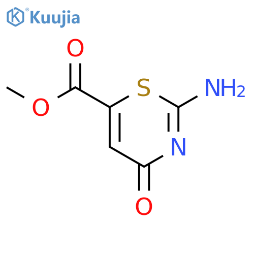 4H-1,3-Thiazine-6-carboxylicacid, 2-amino-4-oxo-, methyl ester structure