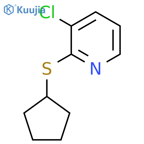 3-Chloro-2-cyclopentylsulfanyl-pyridine structure