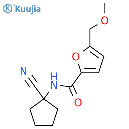 N-(1-cyanocyclopentyl)-5-(methoxymethyl)furan-2-carboxamide structure