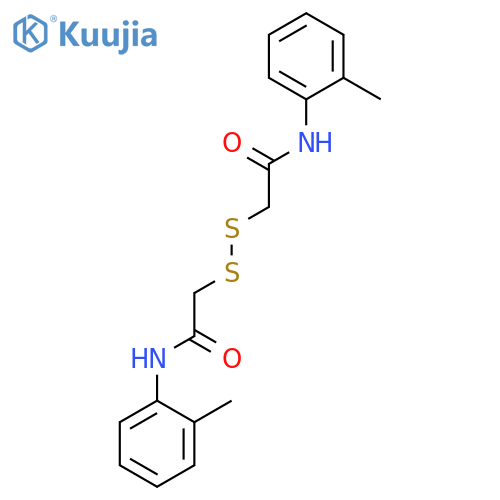 Acetamide, 2,2'-dithiobis[N-(2-methylphenyl)- structure