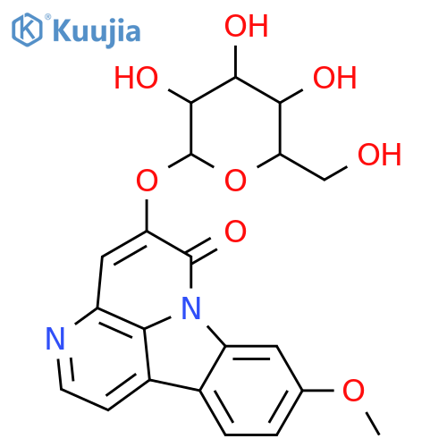 5,9-Dihydroxycanthin-6-one; 9-Me ether, 5-O-β-D-glucopyranoside structure