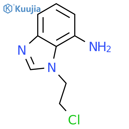 1H-Benzimidazol-7-amine,1-(2-chloroethyl)- structure