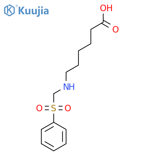 6-(((Phenylsulfonyl)methyl)amino)hexanoic acid structure