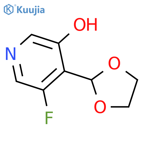 4-(1,3-Dioxolan-2-yl)-5-fluoropyridin-3-ol structure