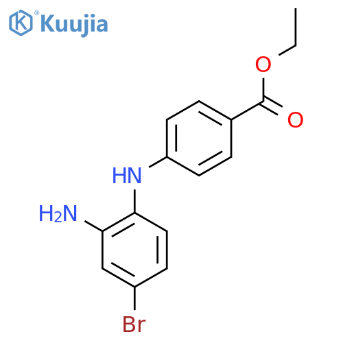 Ethyl 4-((2-amino-4-bromophenyl)amino)benzoate structure