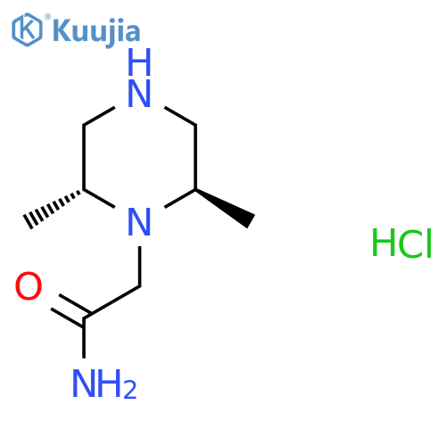 2-[(2R,6R)-2,6-Dimethylpiperazin-1-yl]acetamide;hydrochloride structure