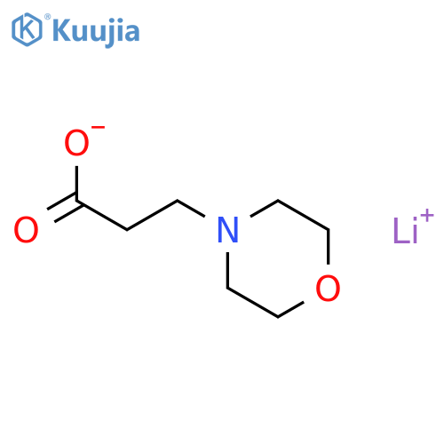 Lithium 3-morpholinopropanoate structure