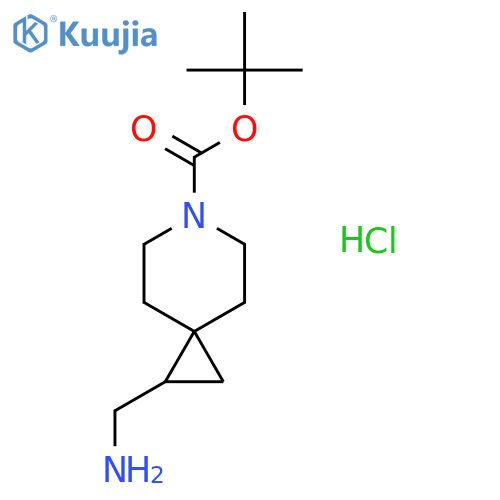 tert-Butyl 1-(aminomethyl)-6-azaspiro[2.5]octane-6-carboxylate hydrochloride structure