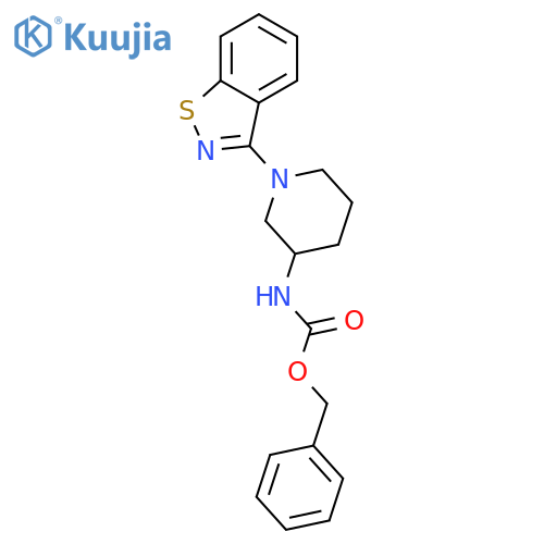 Benzyl (1-(benzo[d]isothiazol-3-yl)piperidin-3-yl)carbamate structure