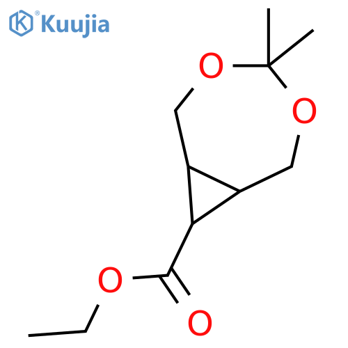 Ethyl 4,4-dimethyl-3,5-dioxabicyclo[5.1.0]octane-8-carboxylate structure