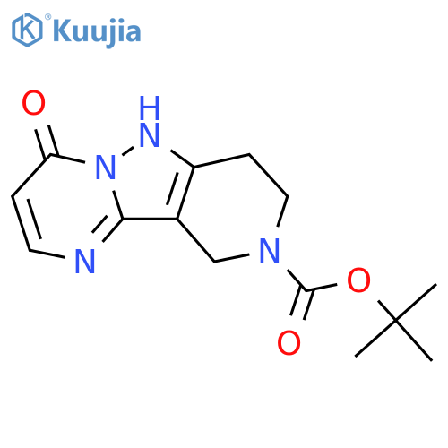 Tert-Butyl 4-hydroxy-7,8-dihydropyrido[4',3':3,4]pyrazolo[1,5-a]pyrimidine-9(10H)-carboxylate structure