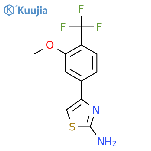 4-3-methoxy-4-(trifluoromethyl)phenyl-1,3-thiazol-2-amine structure