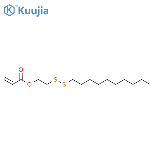 2-Propenoic acid, 2-(decyldithio)ethyl ester structure