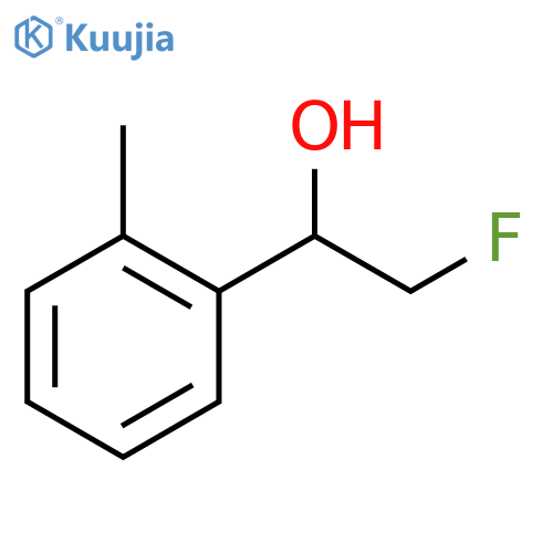 2-fluoro-1-(2-methylphenyl)ethan-1-ol structure