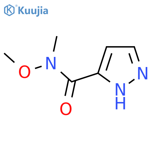 N-Methoxy-N-methyl-1H-pyrazole-5-carboxamide structure