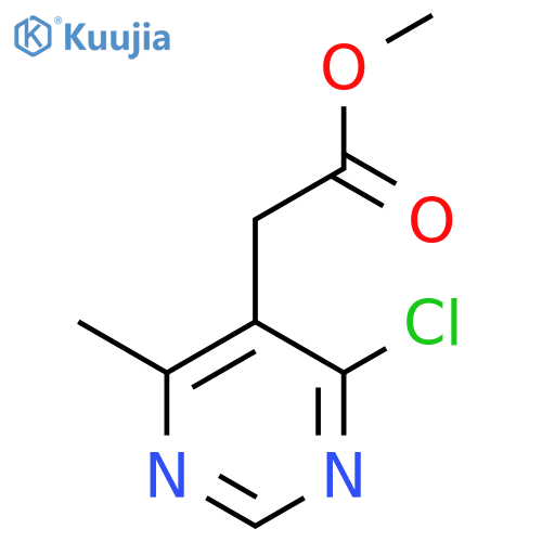 methyl 2-(4-chloro-6-methylpyrimidin-5-yl)acetate structure
