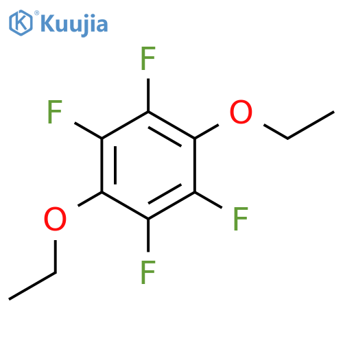 1,4-Diethoxy-2,3,5,6-tetrafluorobenzene structure