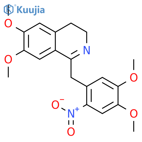 Isoquinoline,1-[(4,5-dimethoxy-2-nitrophenyl)methyl]-3,4-dihydro-6,7-dimethoxy- structure