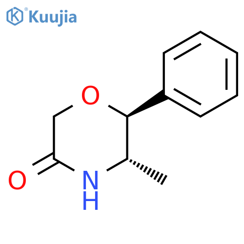 (5S,6S)-5-methyl-6-phenylmorpholin-3-one, trans structure