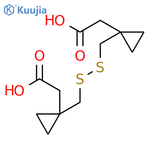 1,1'-Dithiobis(methylene)biscyclopropaneacetic Acid structure