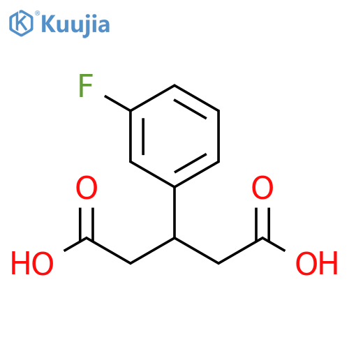 3-(3-fluorophenyl)pentanedioic acid structure