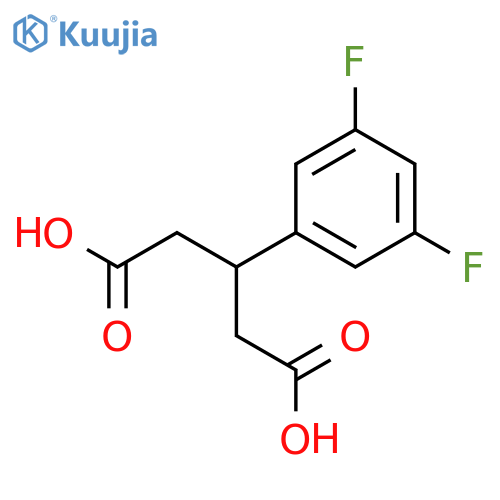 3-(3,5-Difluorophenyl)pentanedioic acid structure