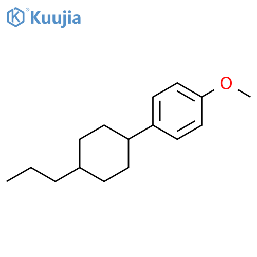 Benzene, 1-methoxy-4-(4-propylcyclohexyl)- structure