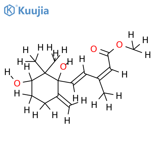 Me ester-5-(1,3-Dihydroxy-2,2-dimethyl-6-methylenecyclohexyl)-3-methyl-2,4-pentadienoic acid structure