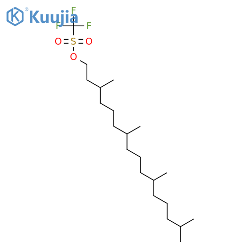 Methanesulfonic acid, trifluoro-, 3,7,11,15-tetramethylhexadecyl ester structure