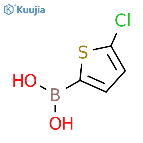 (5-chlorothiophen-2-yl)boronic acid structure