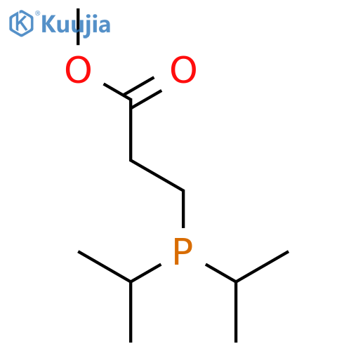 Propanoic acid, 3-[bis(1-methylethyl)phosphino]-, methyl ester structure