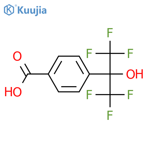 4-(2-Hydroxyhexafluoroisopropyl)benzoic acid structure