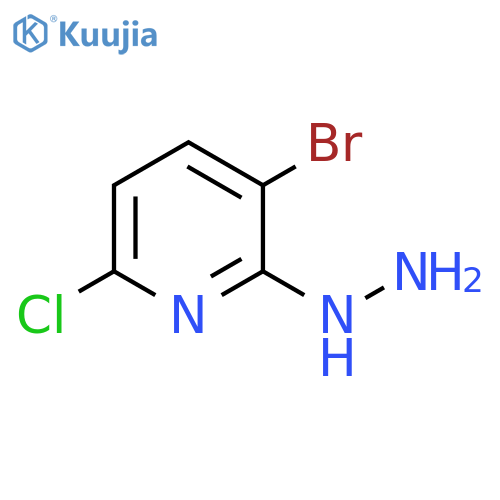 3-bromo-6-chloro-2-hydrazinPyridineyl- structure
